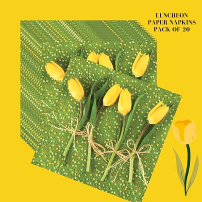 20 ct 13x13 Flowers Paper Luncheon Decoupage Napkins (20 Count)