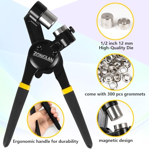 Heavy Duty Grommet Tool Kit with 1 (3600 Count)