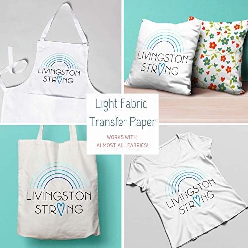 NuFun Activities Inkjet Printable Iron-On Heat TShirt Transfer Paper 11x17 (25, Light Fabrics)