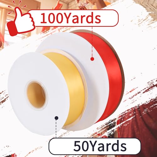 100 Yard White Satin Ribbon 1