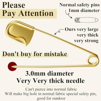 10 Pcs 5 Inch Large Safety Pins (10 Count)