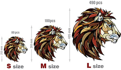 Lion S Colorful Wooden Jigsaw Puzzle