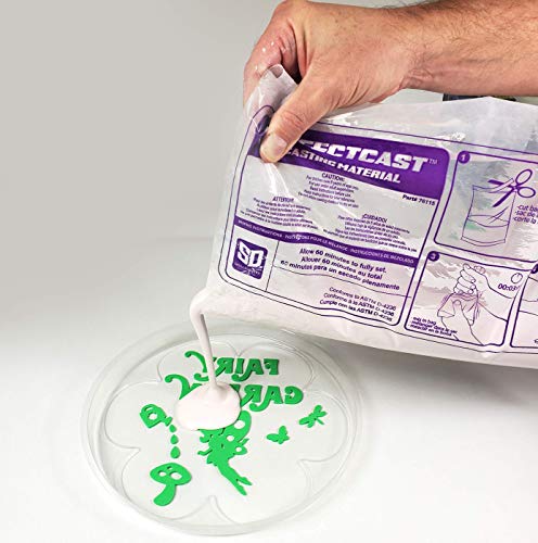 Flower Garden Customizable Stepping Stone Cast & Paint Kit with Perfect Cast Casting Material