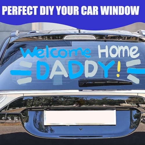 Window Chalk Markers for Cars Glass Washable (16 Count)