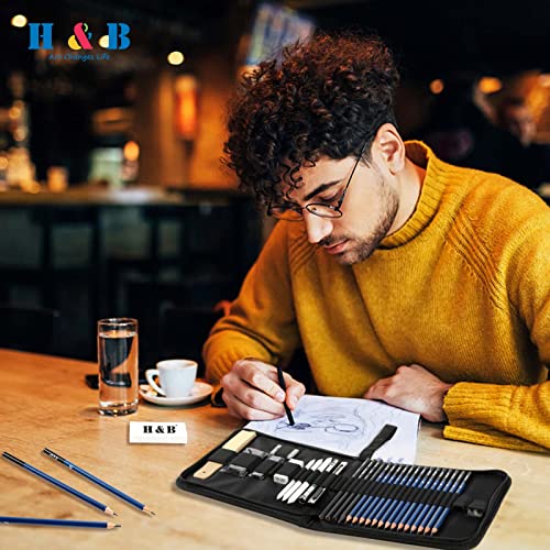 33 Pieces Drawing Pencils Set