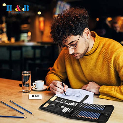 33 Pieces Drawing Pencils Set