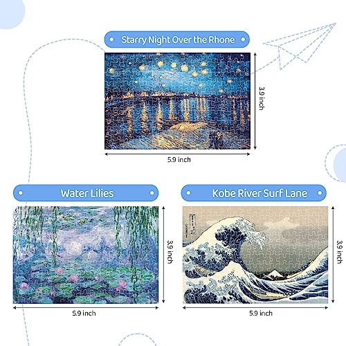150 Piece Mini Jigsaw Puzzles for Adults & Kids (450 Count)