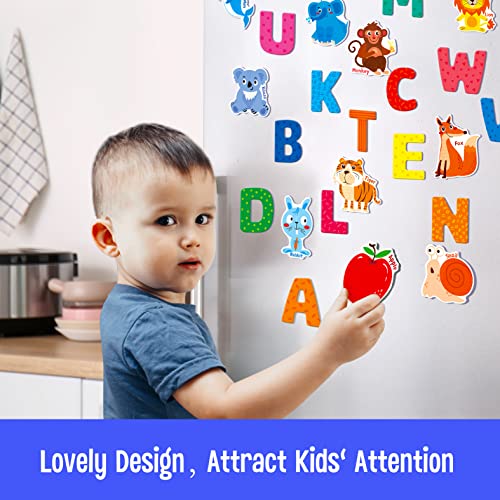 Large Magnetic Letters and Animals (52 Count)