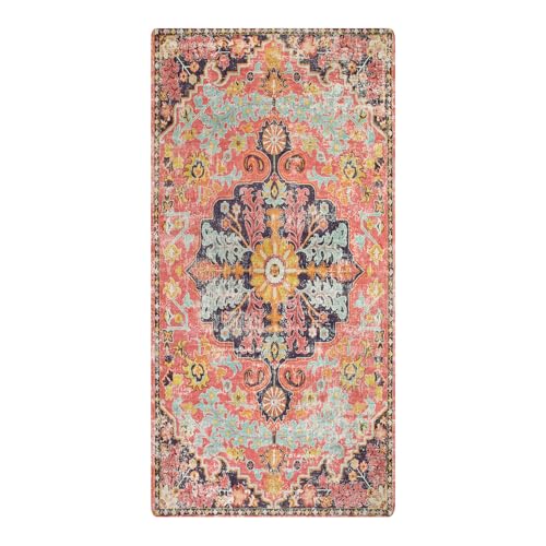 Reine Bohemian Floral Medallion Runner Rug