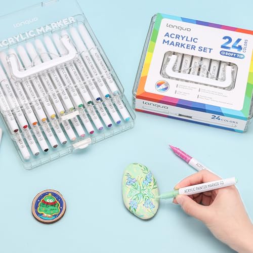 24 Colors Acrylic Paint Markers (24 Count)