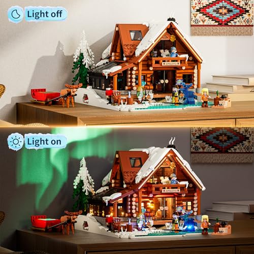 Aurora Cabin Christmas Lighting