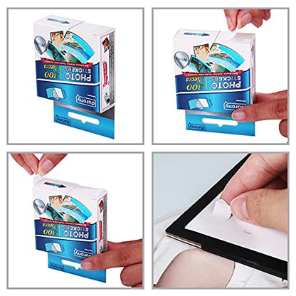 300 Pieces Photo Sticker White Double (300 Count)