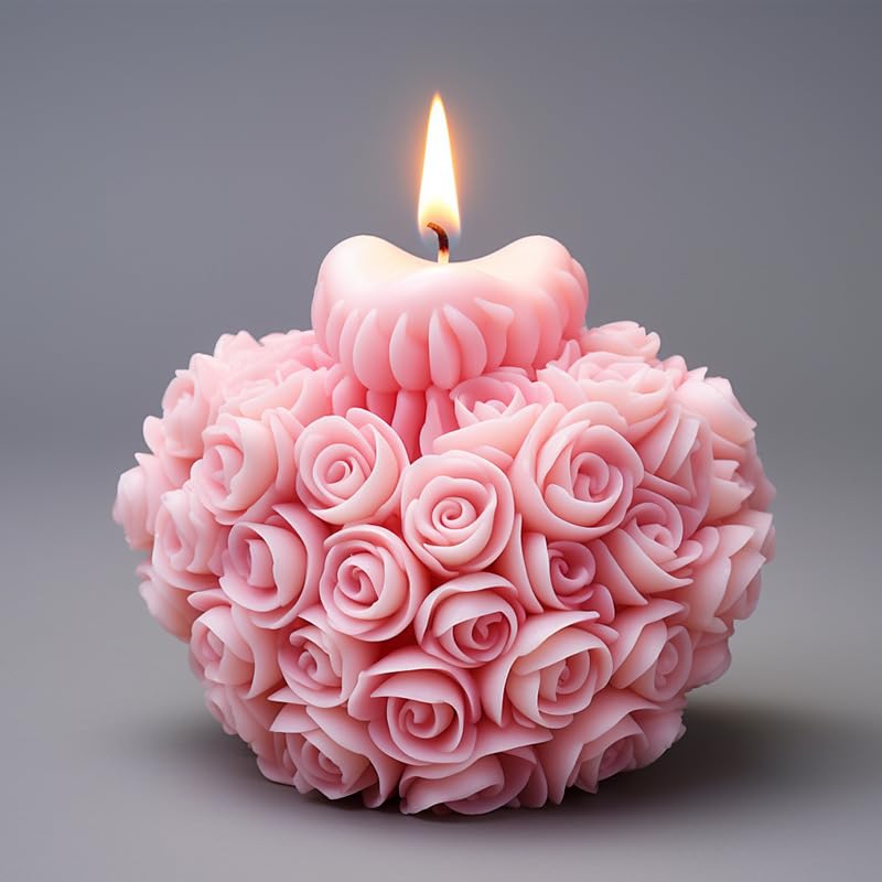 Rose Flower Heart Peony Resin Casting