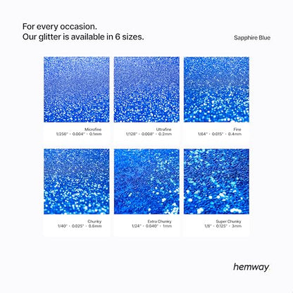 Resin Glitter Sapphire Blue 100g Microfine (3.5274 Ounce)