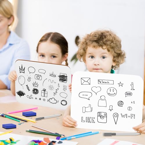 3 Pack Small White Board Dry Erase 5x7 Inch Mini Whiteboard Small Dry Erase Board with Markers Erasers Double Sided Dry Erase Lapboards for Students Teachers School Supplies Meeting Voting (3 Count)