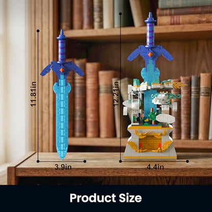 BOTW Glowing Master Sword Building Blocks Set