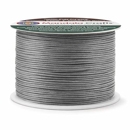 0.5mm Traffic Gray Waxed Cord