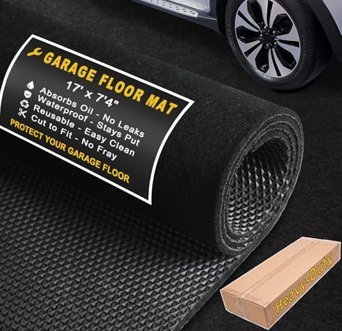 Heavy Duty Garage Floor Mat 17' x 7'4"