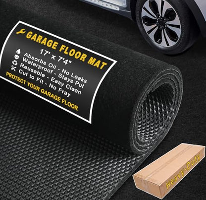 Heavy Duty Garage Floor Mat 17' x 7'4"