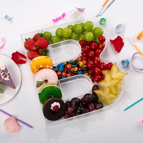 11" Clear Acrylic Letter & Number Charcuterie Tray