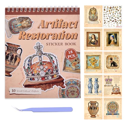 10 World Cultural Antiquities Puzzle Sticker Book