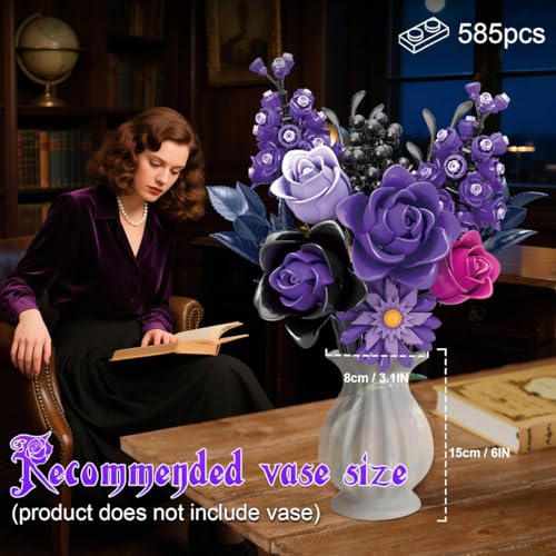 Purple Rose Blocks 822PCS