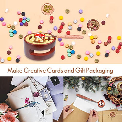 Wax Seal Stamp Kit with Gift Box (3 Ounce)
