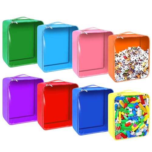 8 Packs Toy Storage Bags with Zipper (8 Count)