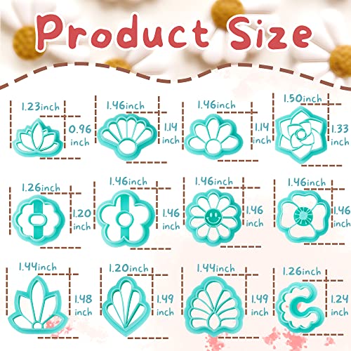 Flower Shape Polymer Clay Cutters Set