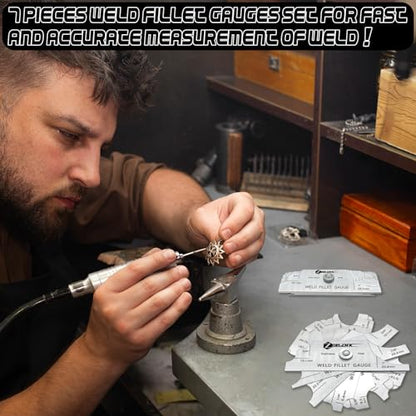 Metal Fillet Weld Gauge Set (7 Count)