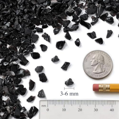 Black Crushed Glass for Resin Art & Crafts