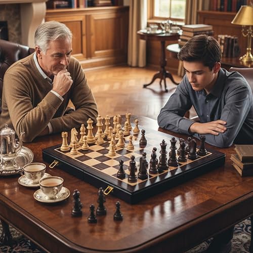 17" Wooden Chess Set
