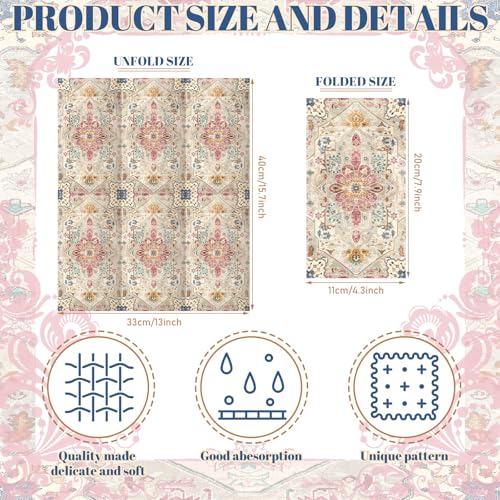 100 Pcs Boho Napkins Paper Guest Towels (100 Count)