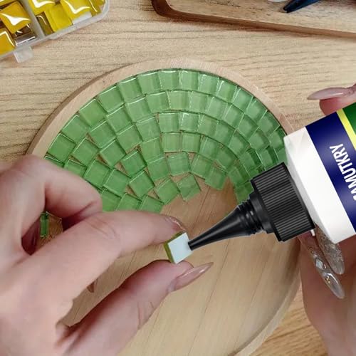 Mosaic Glue 2 Pack 60ml Waterproof Adhesive for DIY Crafts (2 Fl Oz)
