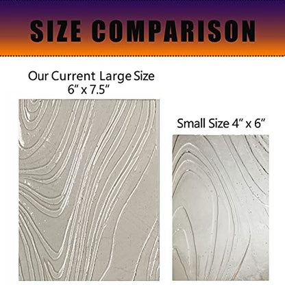 6 Sheets Large Clear Textured Stained Glass