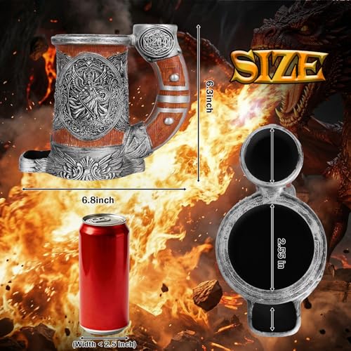 Dice Tower Mug DND Dice Rolling Tower with 7 PCS Dice Set