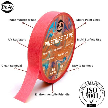 5 Rolls Pinstripe Tape (450 Foot)