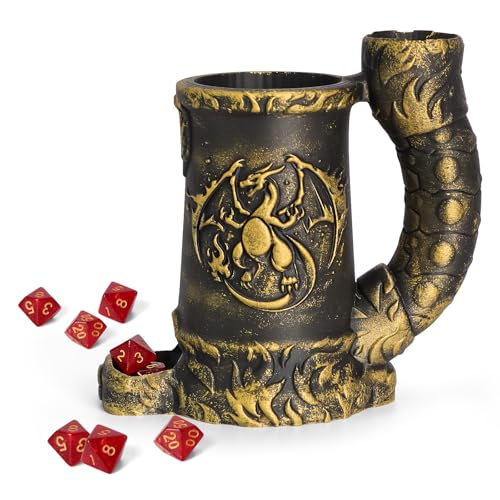 Dice Tower Mug DND Dice Roller Tower with 7 PCS Dice Set