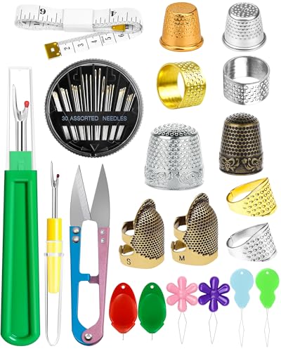 Sewing Thimble Kit for Hand Sewing (10 Count)