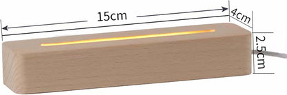 Resin Casting Mold Silicone Mold Supplies 2 Pack 6 Inch Rounded CuboidLed Wood Led Base Rectangle Led Light Base 1Pcs White LED Base and 1Pcs Multicolor LED Base