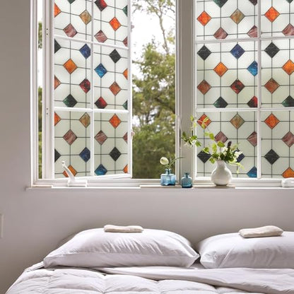 Window Privacy Film Frosted Glass Static Cling UV Sun Blocking
