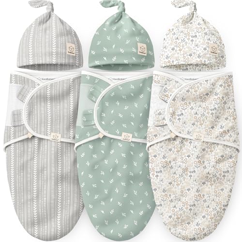 3pk Organic Swaddles for Newborns Girls (3 Count)