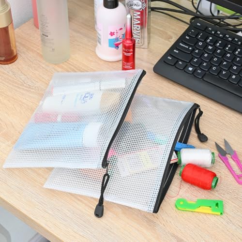20pcs Mesh Zipper Pouch Bags (20 Count)