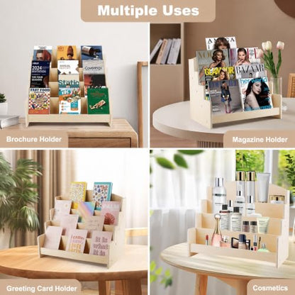 4 Tier Wooden Greeting Card Display Stand