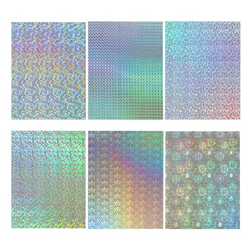 24 Sheets Holographic Cardstock 8.5 x 11 Inch (24 Count)