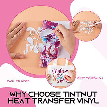 Dark Red Splash Heat Transfer Vinyl Roll