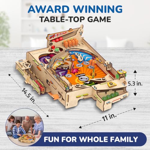DIY Pinball Machine STEM Toy for Kids Ages 8 9 10 11 12 13 14