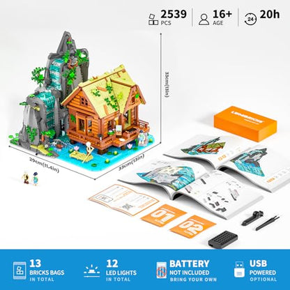 Waterfall Cabin Lighting Building Set (2539 Count)