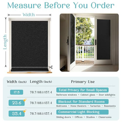 Blackout Window Privacy Film with Tools
