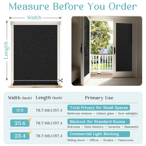 Blackout Window Privacy Film with Tools